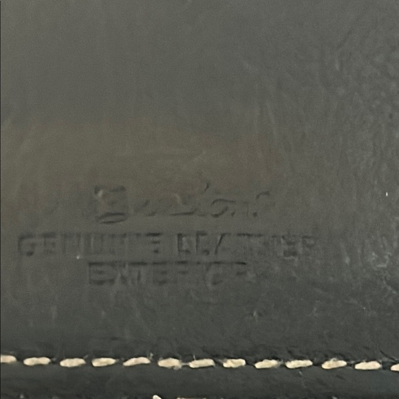 Burton Black Leather Wallet with Contrast Stitching - Picture 9 of 9